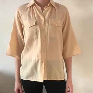 VINTAGE Gloria Vanderbilt Button Up Blouse
